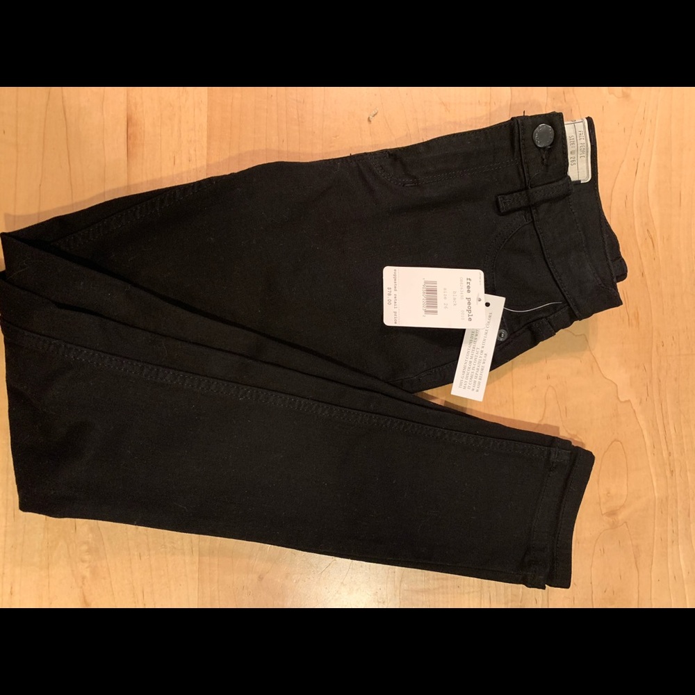 NWT Free People size 26 black jeans